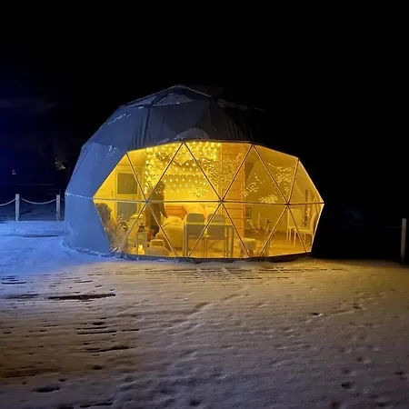 Waterfront Glamping - Private Hot Tube, Sauna & Sunset View Campo de lujo