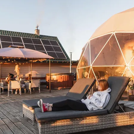 Waterfront Glamping - Private Hot Tube, Sauna & Sunset View Campo de lujo