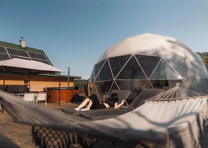 Romantic Dome - Private Hot Tube, Sauna & View * Wapnica (West Pomeranian)